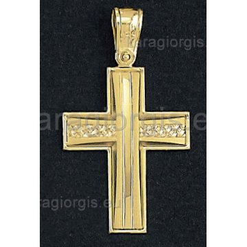 Βαπτιστικός σταυρός χρυσός για αγόρι